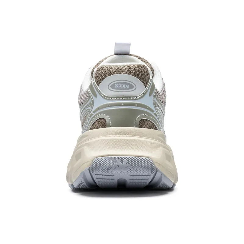 Kappa Anti Slip Wear Resistant Low Top Running Shoes Unisex Gray-4