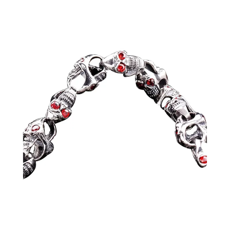 IDEE CREATIVE IDEA FOR YOU 925 Sterling Silver Imitation Gemstone Bracelets Men's-1