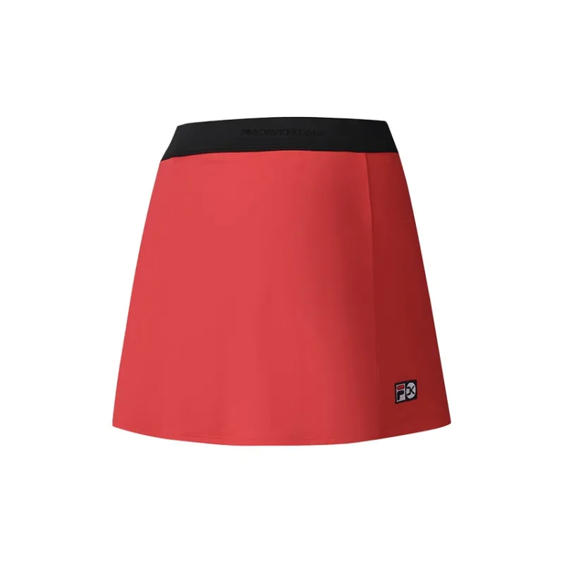 FILA Athletics Tennis Casual Short Skirts Women's Light Berry Red-1
