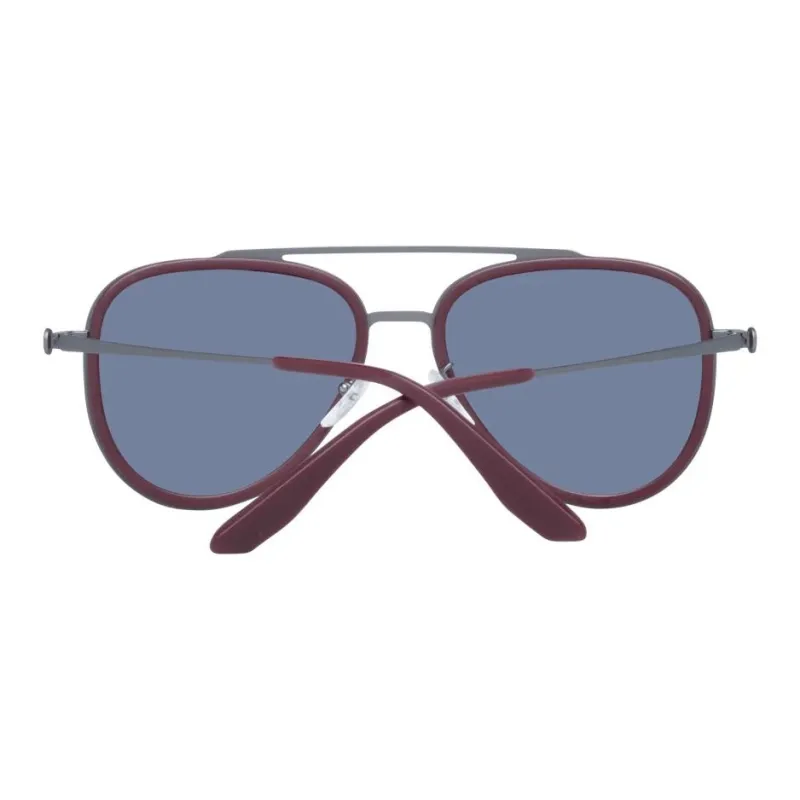 BMW Plastic Metal Aviator Sunglasses Women's Red-2