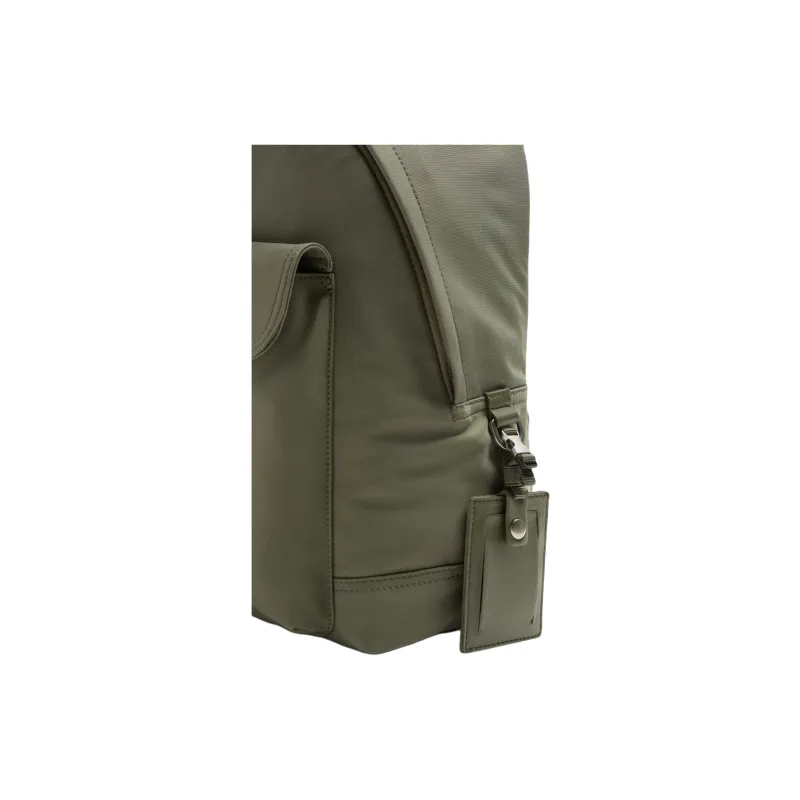 ZARA Polyester Backpack Regular Unisex Khaki Green-3