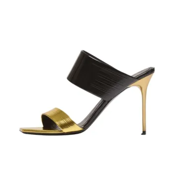 BALMAIN 95mm Pb Leather Sandals Women's