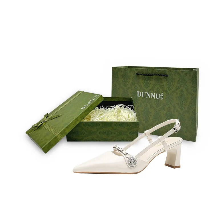 Dunnu Chunky Heel High Heels 5cm Women's Box Included-24
