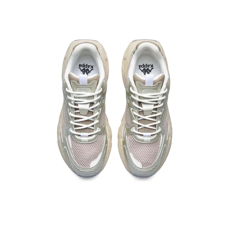 Kappa Anti Slip Wear Resistant Low Top Running Shoes Unisex Gray-3