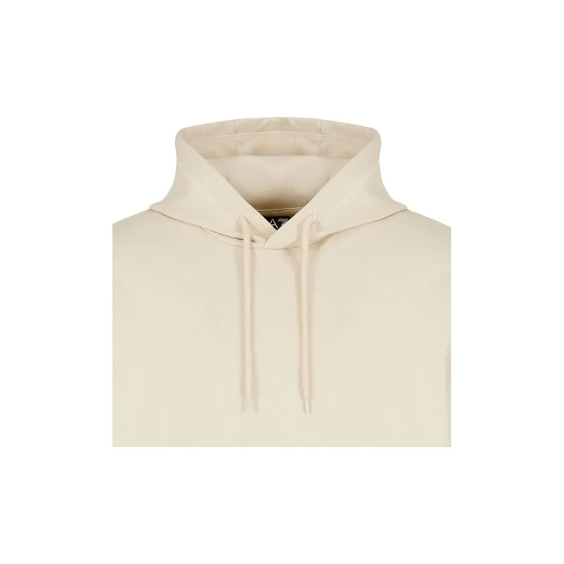 EMPORIO ARMANI EA7 SS25 Sweatshirt Unisex Almond Milk White-1
