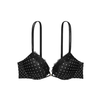 Victoria's Secret Bra Women's Black Polka Dot