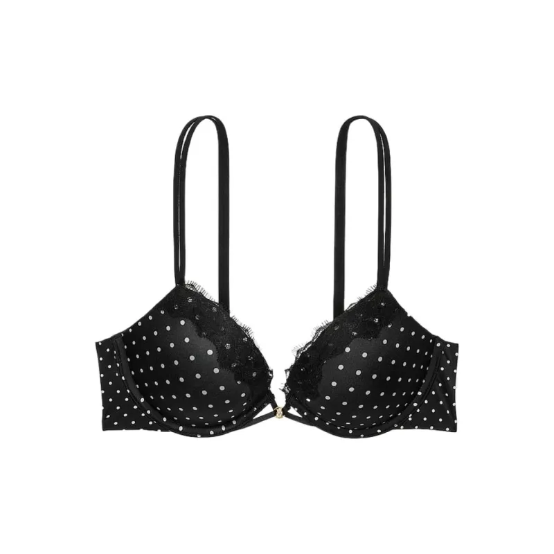 Victoria's Secret Bra Women's Black Polka Dot-0