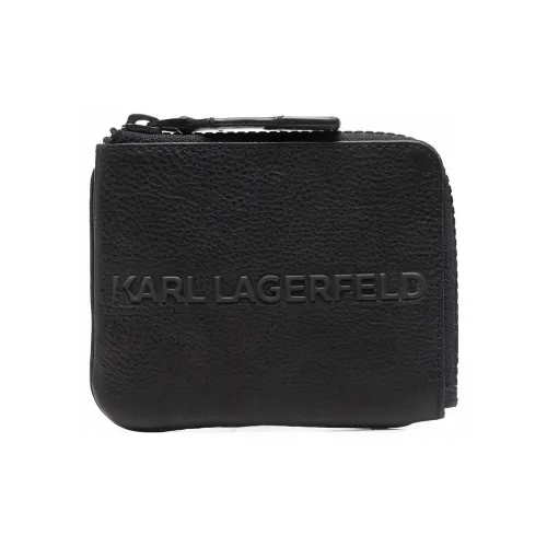 KARL LAGERFELD Leather Wallet Men's Black