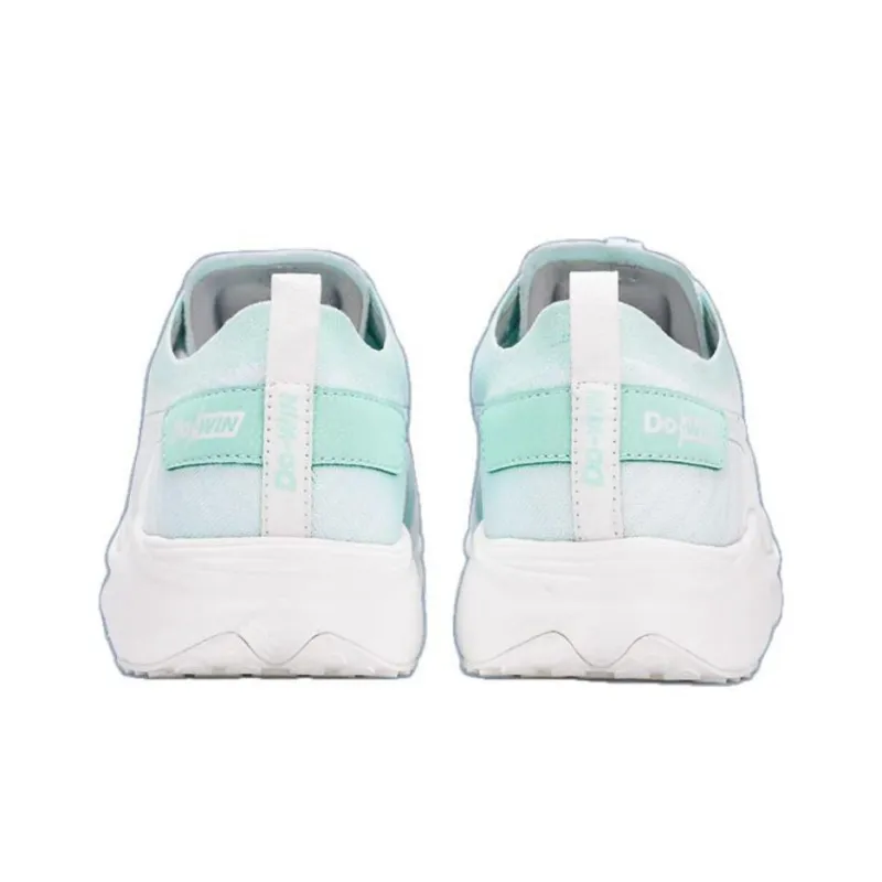 DO-WIN Cushioned Slip-Resistant Low-Top Casual Running Shoes Unisex Mint Green White-3