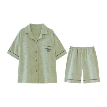 OUSHIBO Pajama Set Women's Matcha Green