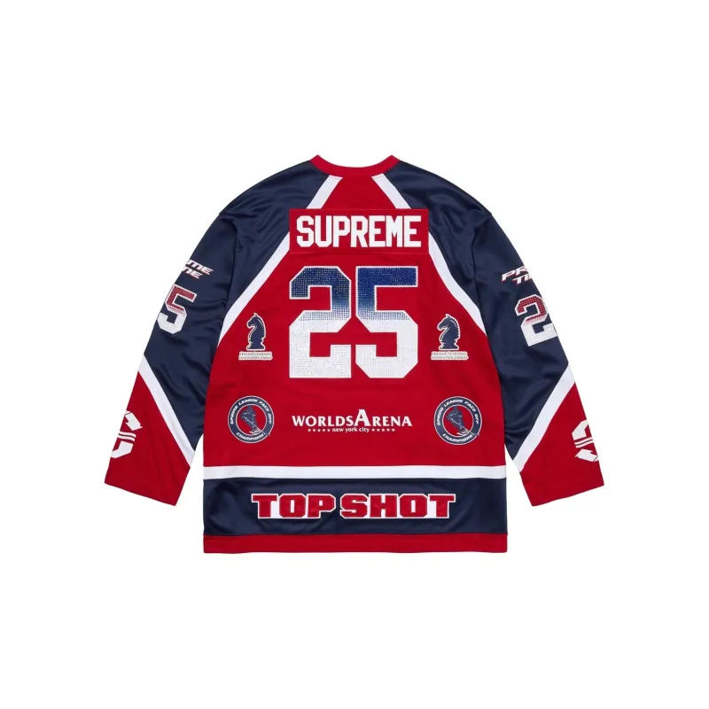 Supreme Rhinestone Hockey Jersey-1
