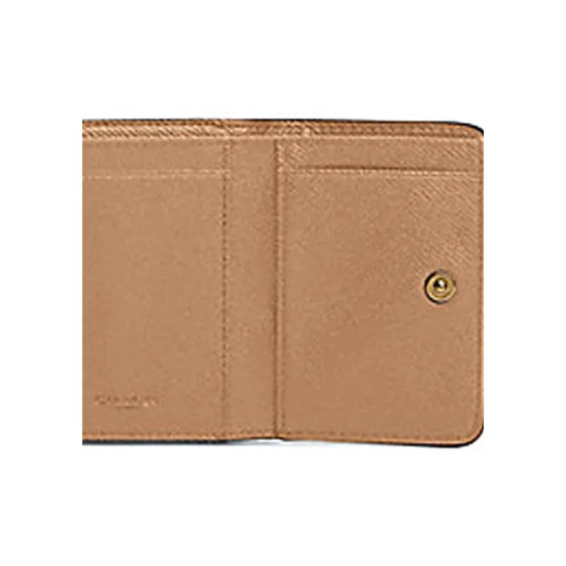 COACH Trifold Wallet Leather Wallet Women's Pink & White-3