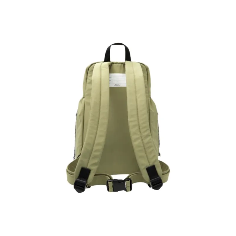 A.P.C Polyamide Backpack Men's Gray Green-2