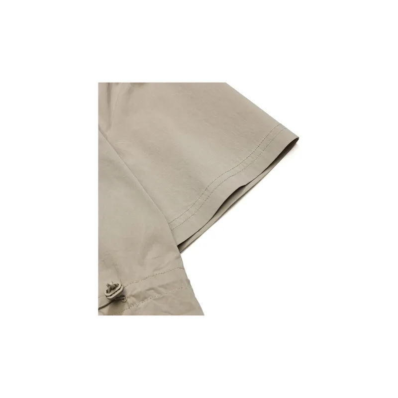 FILA FUSION Trending Street Series Short Sleeved Dresses Women's Misty Khaki-3