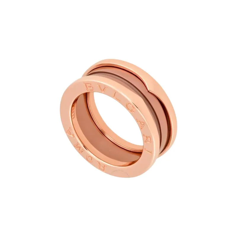 BVLGARI 18K Rose Gold Rings Women's Gold Pink-0