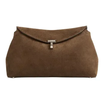 TOTEME Calfskin One Shoulder Clutch Women's Tobacco