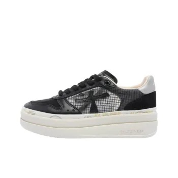 PREMIATA MICOL Abrasion Resistant Height Increasing Low Top Casual Shoes Women's Black White