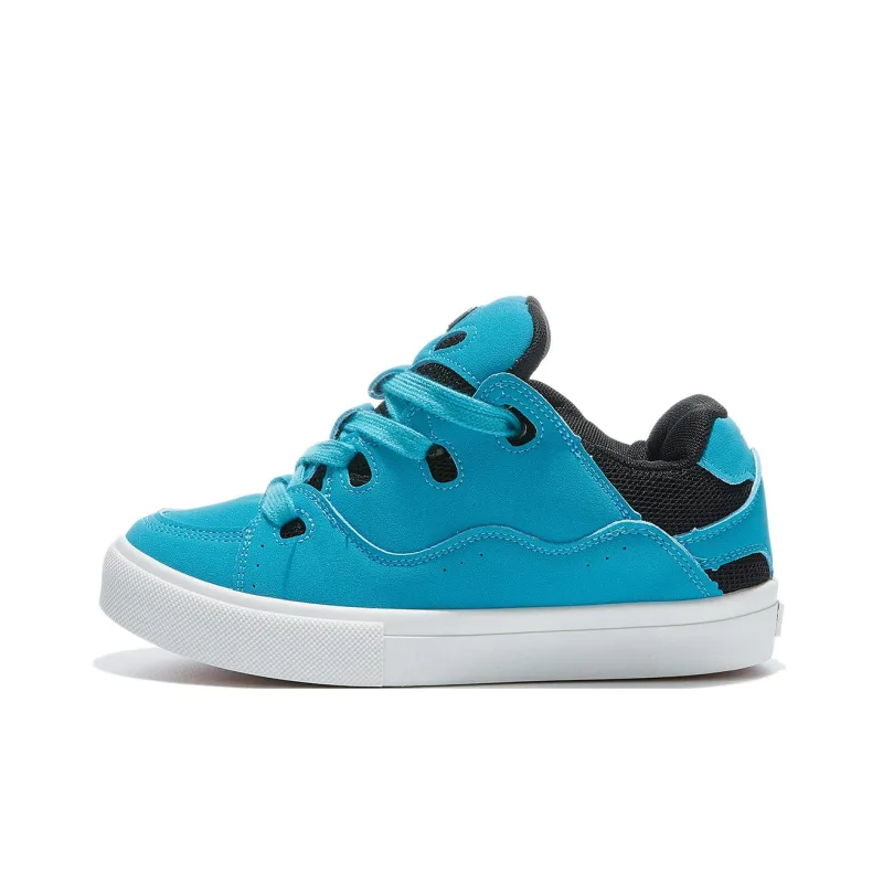 Little Red Man Low-Top Skateboard Shoes Women's Blue Pink-10