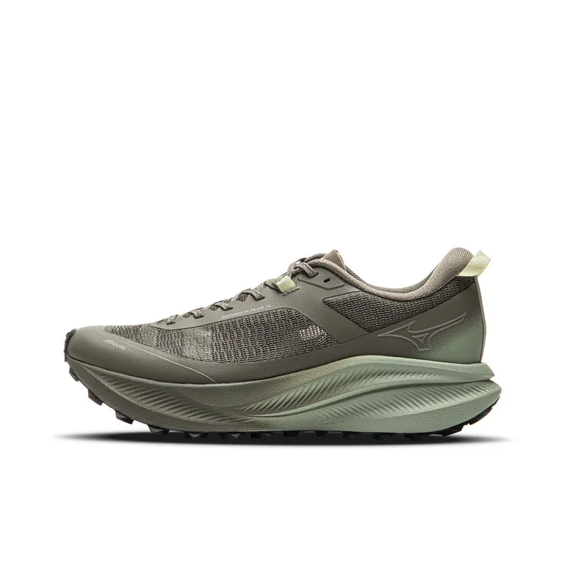 Mizuno Slip Resistant And Breathable Low Top Running Shoes Unisex Desert Green-0