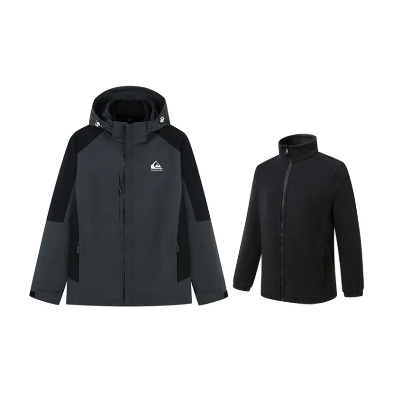 Quiksilver Waterproof, Windproof, Thermal, Water Repellent, Cold Resistant, Rainproof Windbreaker Jacket Unisex-4