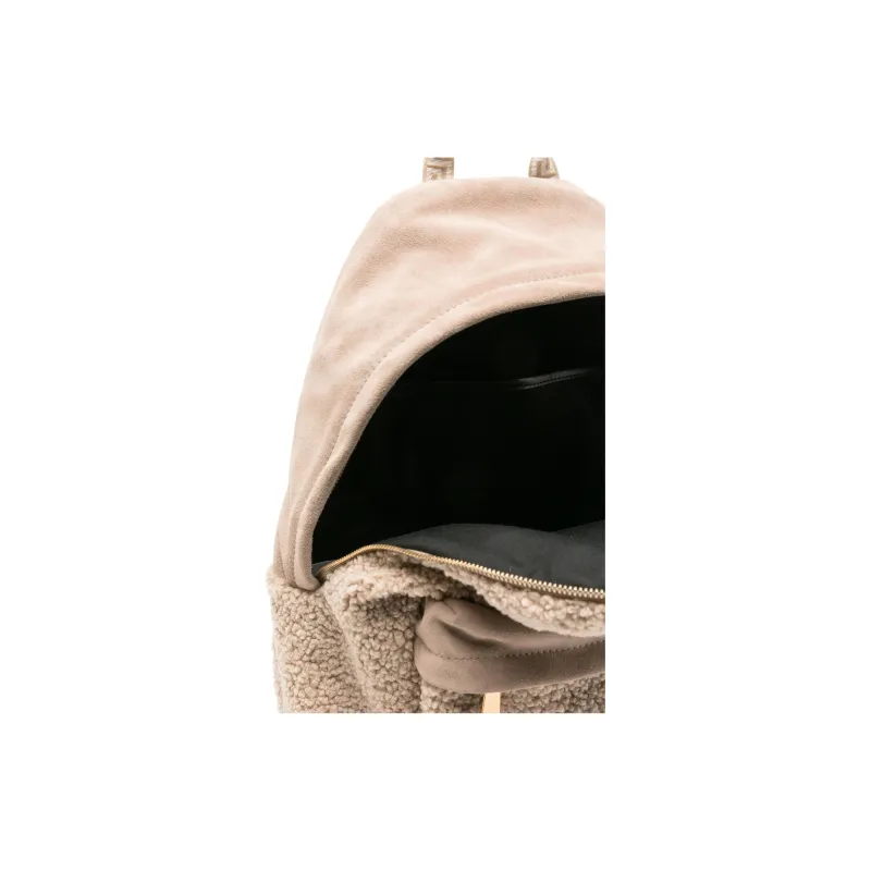 FANSIZHE Medusa Calfskin Backpack Women's Sandy Beige-2