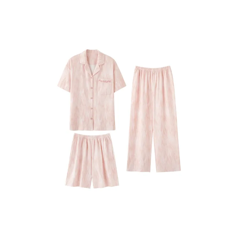 WANANNI Pajama Set Women's Light Pink-0