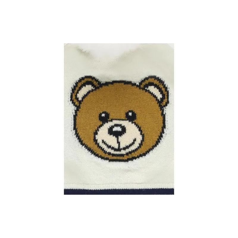 MOSCHINO Logo Intarsia Knitted Beanie-2