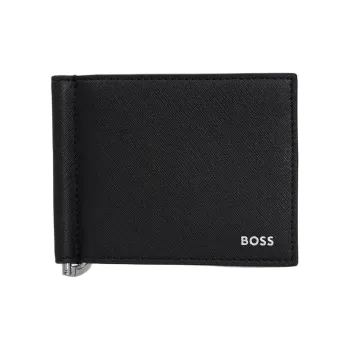 BOSS Leather Wallet Men's Black