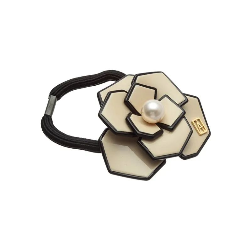 ALEXANDRE DE PARIS Minimalist Camellia Collection Hair Tie Women's-3