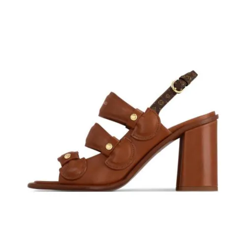 LOUIS VUITTON Berlin Strap jacob Sandals 8cm Women's Brown