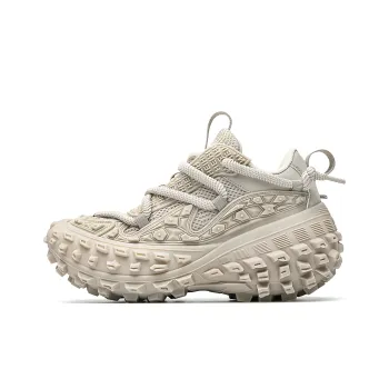MVA Anti Slip Wear Resistant Breathable Impact Resistant Lightweight Low Top Chunky Sneakers Unisex Beige