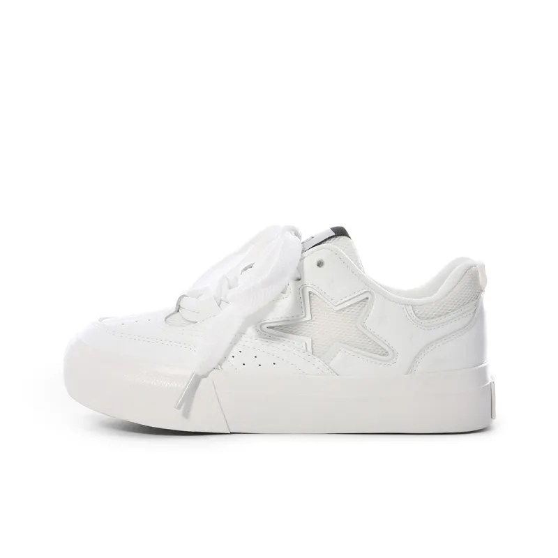 Cob Durable Lightweight And Breathable Low-Top Skateboard Shoes Women's White Red-13