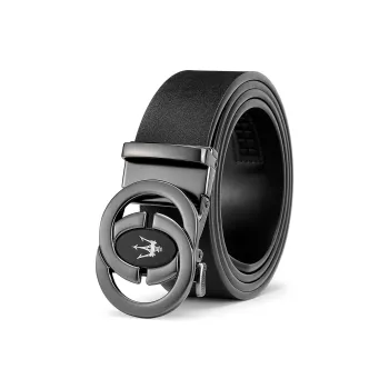 Maserati Cow Split Leather Belts Men's Width  3.5cm