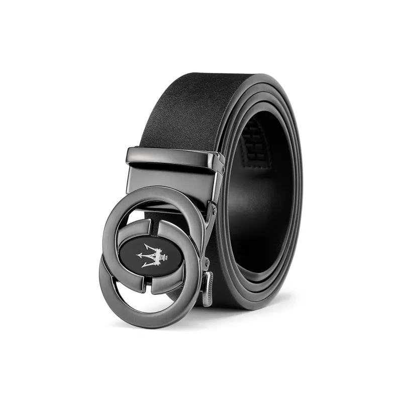 Maserati Cow Split Leather Belts Men's Width  3.5cm-0