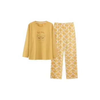 XISHE Pajama Set Women's Yellow