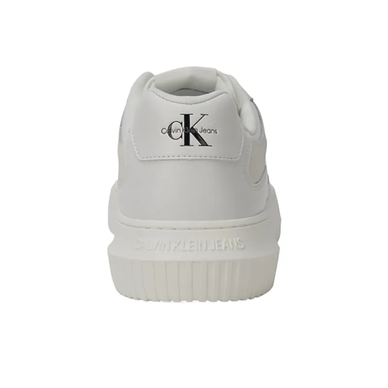 CKJ CALVIN KLEIN JEANS Low-Top Skateboard Shoes Men's Moon White-3