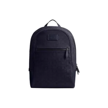 COACH Fabric Backpack Tubas Men's Midnight Marine Blue