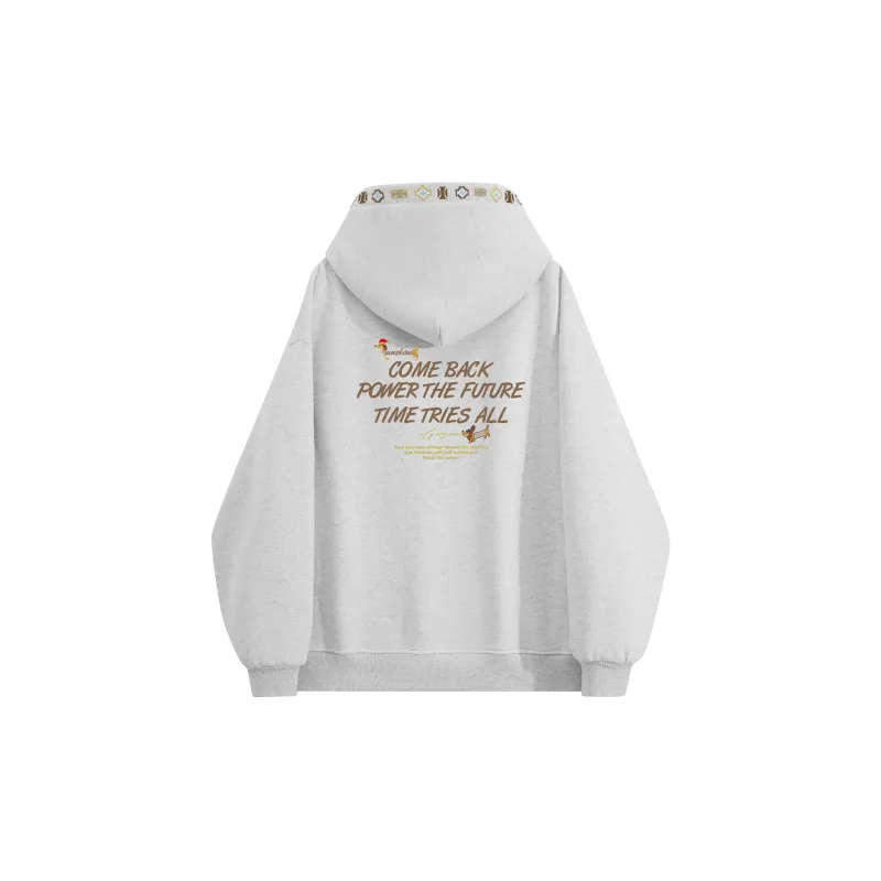 Warrior Huichao Riding The Wind Collection Sweatshirt Unisex White Heather Gray-1