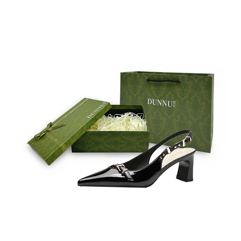 Dunnu Chunky Heel High Heels 6cm Women's Box Included-18