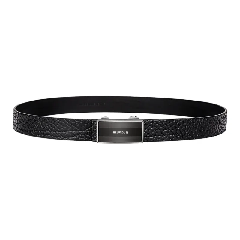 Jaylen Oos Premium Cow Leather Stainless Steel Leather Belts Men's 3.5cm-3