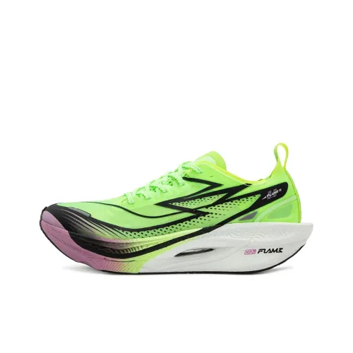 361° Flying Flame 3.5 Running Shoes Unisex Low-Top Fluorescent Bright Green/Pink Violet