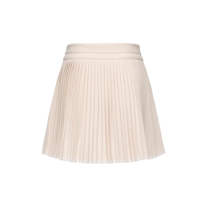 CHIWAWAMEME Casual Short Skirts Women's Cream Beige-1