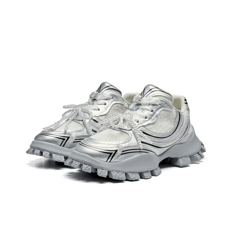 XMZY Polar Impression Series A Midsummer Night's Dream Durable Moisture-Wicking Low-Top Chunky Sneakers Women's-2