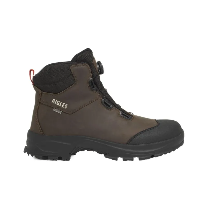 AIGLE Abrasion Resistant Short Outdoor Boots Men's Dark Brown-1
