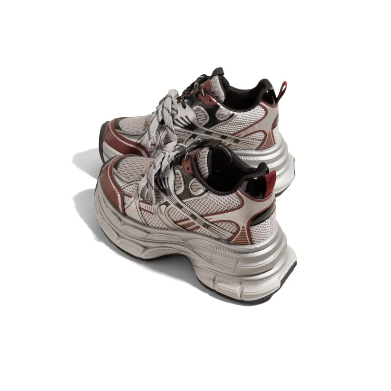 KODI Wear-Resistant Breathable Height Increasing Low-Top Chunky Sneakers Women's-13