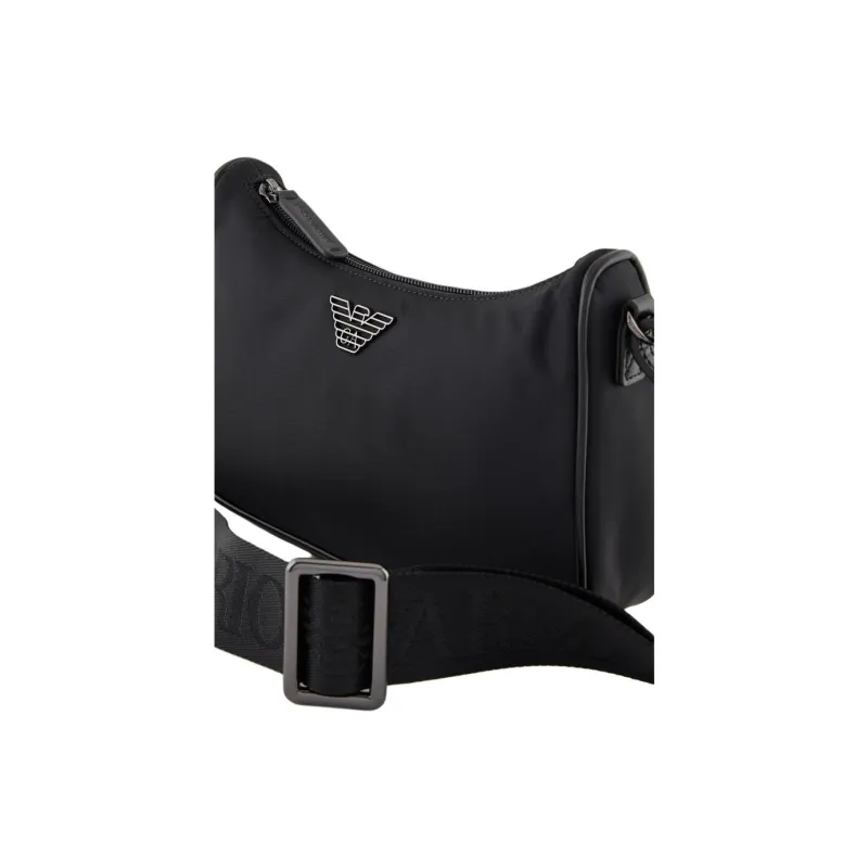 EMPORIO ARMANI Polyamide Shoulder Bag, Crossbody Bag Mini Men's Black-2