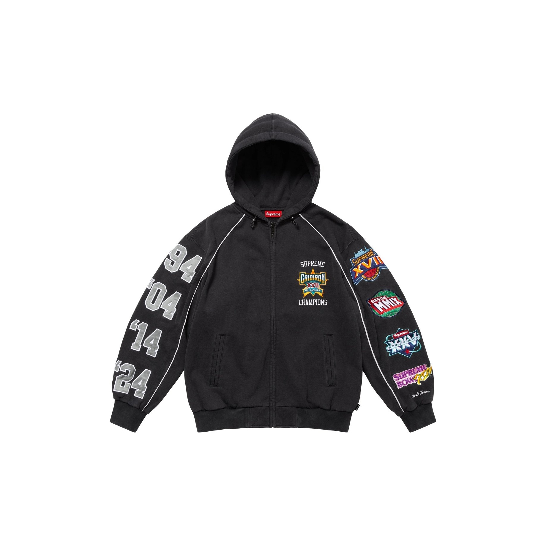 Supreme Playoffs Zip Up Hooded Sweatshirt (SS25) - $198
