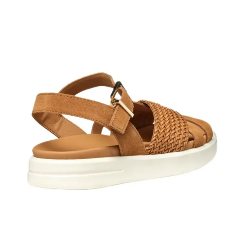 GEOX Xand 2s One Strap Sandals Women's Brown-5
