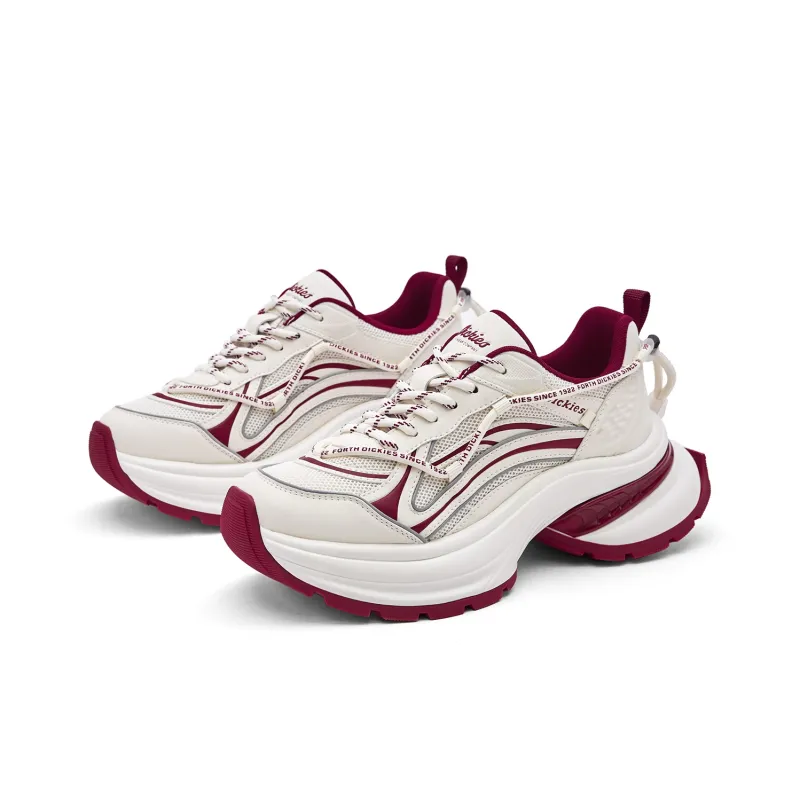Dickies Low-Top Chunky Sneakers Women's Beige Red-2