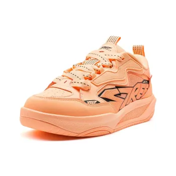 XTEP Anti Slip Wear Resistant Low Top Skateboard Shoes Men's Orange